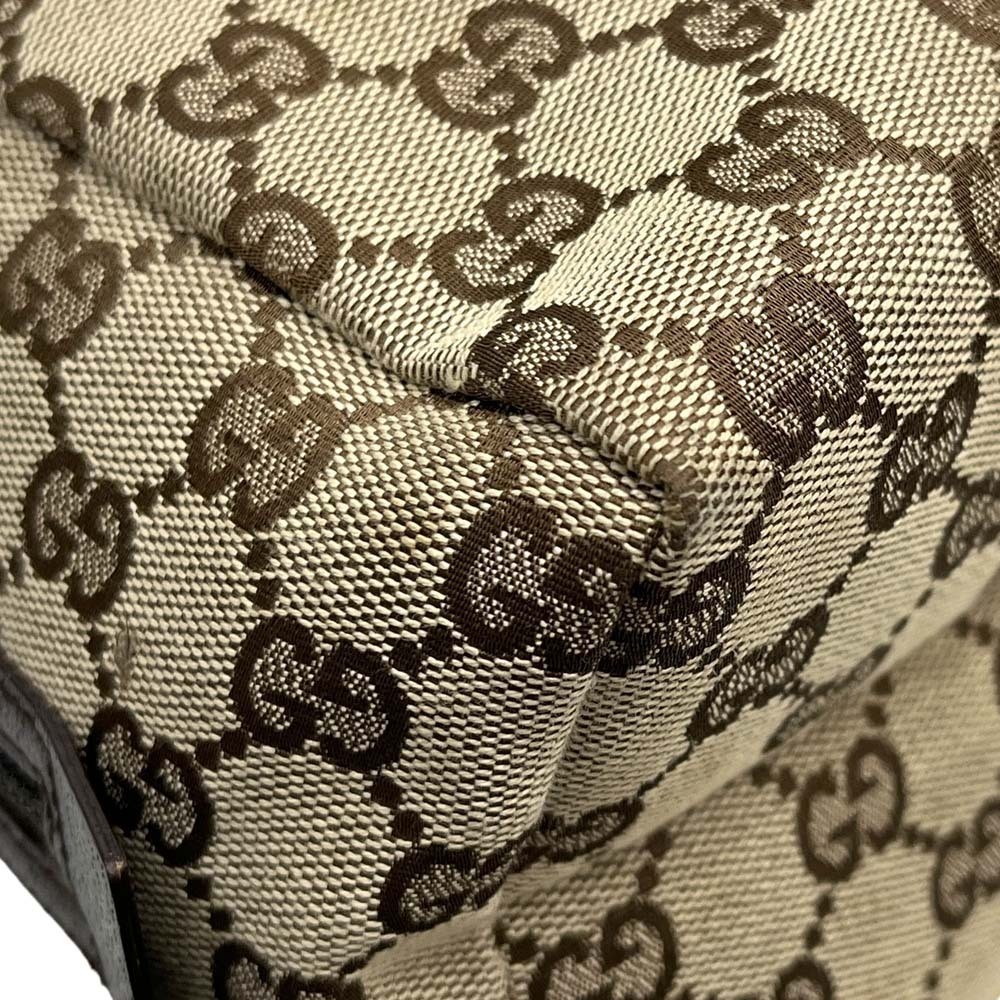 Gucci Handbag GG Canvas Handheld Beige Brown - Picture 9 of 10